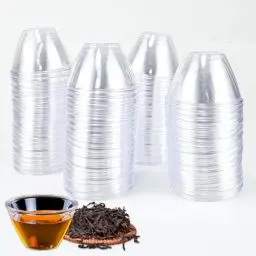 Produktbild: SLTAXAR 100 Stück Schnapsgläser Plastik Schnapsbecher 6cl/ 60ml Shotgläser Plastik Stamperl 6cl Plastikbecher Schnaps Transparente Shot Becher Plastik 6cl Pinnchen Gläser für Party Weihnachten