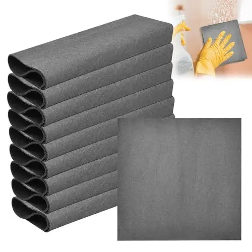 Produktbild: SLTAXAR Verdicktes Magisches Reinigungstuch 10 Stück 40x30cm Wiederverwendbare Mikrofasertücher Magisches Reinigungstuch Wundertuch Magic Tuch für Küche Glas Autos