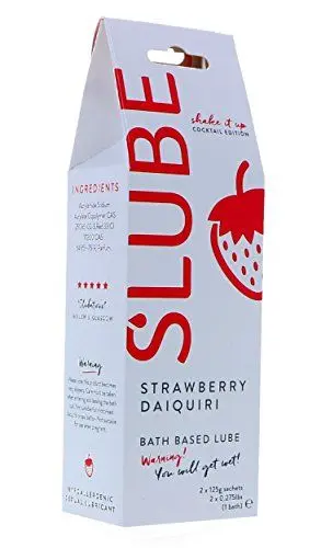 Produktbild: Slube Slide Erotik-Badegel Erdbeer-Daiquiri, gefärbt und duftend – 250 g Einzelpackung (1 Bad)