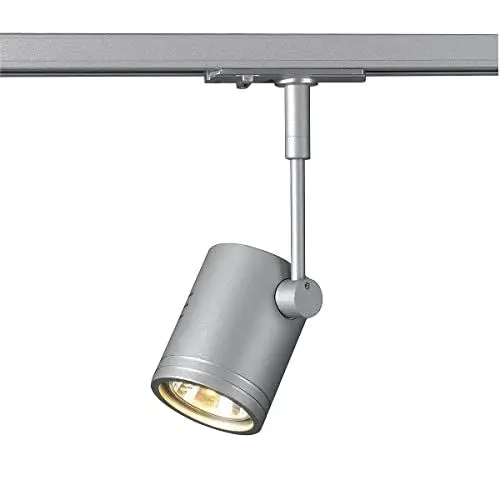 Produktbild: SLV 1-Phasen-Strahler BIMA I | Dreh- und schwenkbar, LED Spot, Deckenleuchte, Schienen-System, Schienenstrahler, Innenbeleuchtung, max. 50W 1P-Lampe | GU10 QPAR51, alu-silber