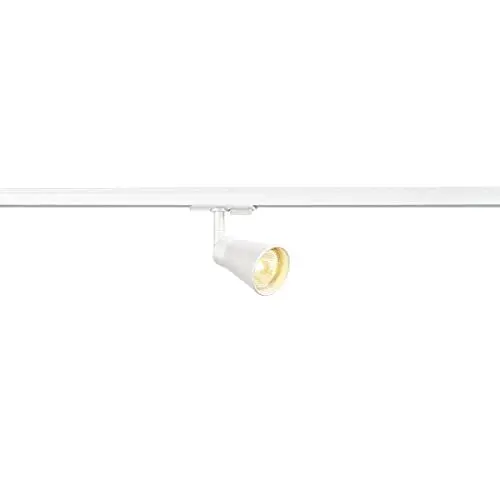 Produktbild: SLV AVO TRACK | LED Schienen-Strahler, Dreh- und schwenkbarer 1-Phasen-Strahler, LED Spot, Deckenstrahler, Deckenleuchte, Schienensystem, Innenbeleuchtung | GU10, weiß