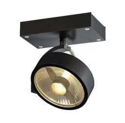 Produktbild: SLV KALU | Dimmbare Wand- und Deckenleuchte zur Beleuchtung innen, LED Strahler, dreh- und schwenkbar, LED Spot, Deckenstrahler, Decken-Lampen | einflammig, GU10, rund, schwarz, max. 75W