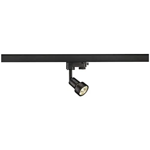 Produktbild: SLV PURI TRACK | Spot für Hochvolt-Stromschiene, LED 3-Phasen-Strahler, Decken-Strahler, Decken-Leuchte, Schienensystem, Innen-Beleuchtung | GU10, schwarz matt, inkl. 3Phasen-Adapter