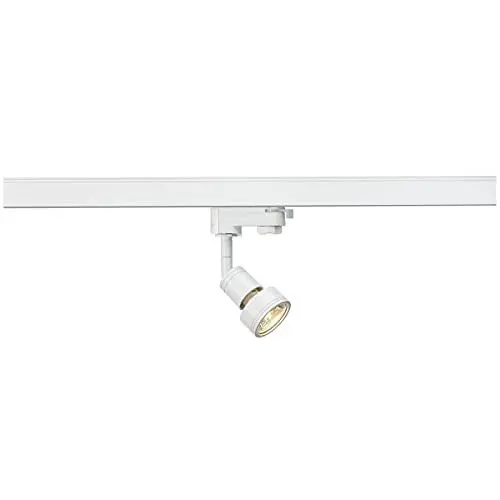 Produktbild: SLV PURI | LED Schienen-Strahler, Dreh- und schwenkbarer 3-Phasen-Strahler, Spot, Deckenstrahler, Deckenleuchte, Schienensystem, Innenbeleuchtung | GU10, weiß, inkl. 3Phasen-Adapter