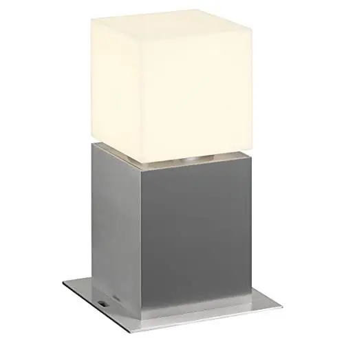 Produktbild: SLV SQUARE POLE 30 | Außen-Standleuchte, stilvolle Außenbeleuchtung, Outdoor LED Wegeleuchte, Außen-Leuchte, Weg-Beleuchtung, Garten-Lampe | E27, IP44, Edelstahl 304