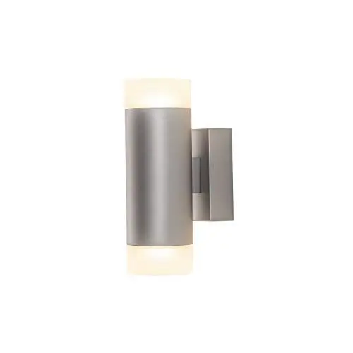 Produktbild: SLV Wandleuchte ASTINA zur Innen-Beleuchtung von Wänden, Treppen, Eingängen | Wand-Strahler, Wandlampe, Up- and Down-Light, Innenleuchte, Design-Leuchte, Flurlampe | 2x GU10, max. 10W, grau