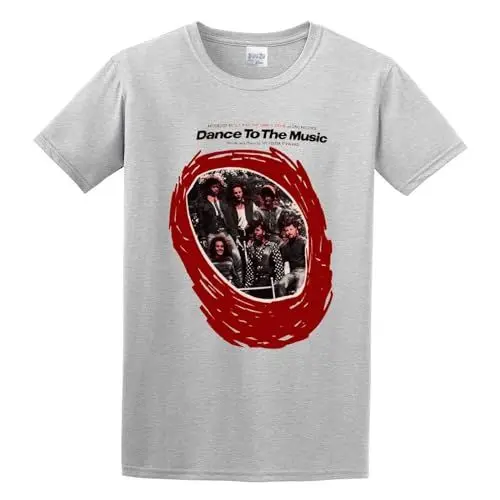 Produktbild: SLY and The Family Stone Dance to The Music Men's Pure Cotton Casual T-Shirt Gray XXXL