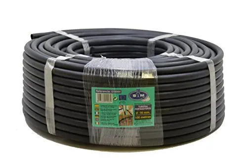Produktbild: S&M S&M 010064 Bewässerungsrohr, 16 mm x 100 m, Schwarz