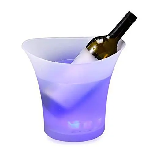 Produktbild: Smad LED Eiskübel, Flaschenkühler 5L für Party, Haus, Bar, Club, Festival, Party, Champagner Kühler für Wein, Getränke, Bier, Getränke