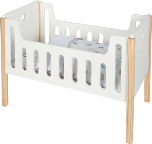 Produktbild: Small Foot Cuna de Madera para muñecas Little Button, Incl. Ropa de Cama, para niños a Partir de 3 años, 12495, Color, Puppe