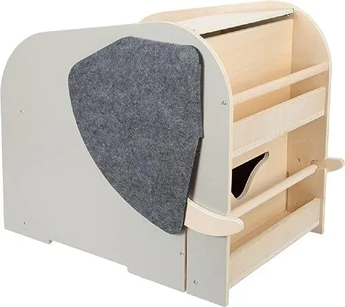 Produktbild: Small Foot Spielzeugbox mit Sitz und Rollen Elefant „Wildlife“ aus Holz, Spielzeug-Aufbewahrung mit vielen Funktionen, 12423
