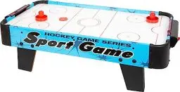Produktbild: small Foot Air-Hockey Champion, kompakter Tischaufleger für Speedhockey, mit Puck, ab 5 Jahren, 12445, ca. 69 x 36 x 21 cm, Blau