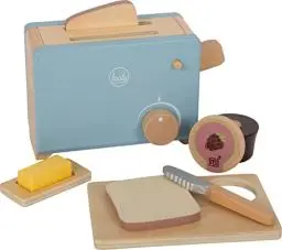 Produktbild: small Foot Toaster-Set Tasty aus Holz, Rollenspielzeug für Kinder, Zubehör für Spielküchen, ab 3 Jahren, 12246