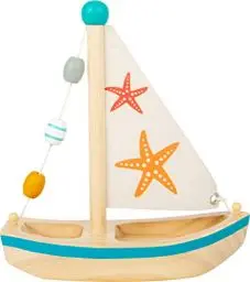 Produktbild: small Foot Wasserspielzeug Segelboot Seestern aus Holz, Badespielzeug , für Kinder ab 24 Monaten, 11658