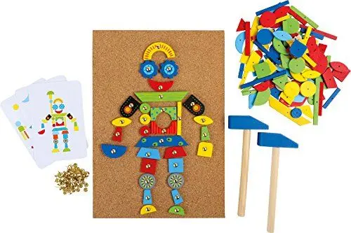 Produktbild: small foot Hämmerchenspiel aus Kork und Holz, inkl. Zubehör, für kreativen Spaß ab 6 Jahre, 3944
