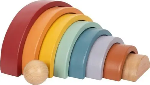 Produktbild: small foot Holzbausteine Regenbogen 