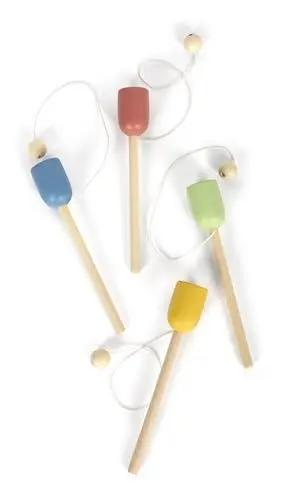 Produktbild: small foot Kugelfangspiel aus Holz, 4er Set, Geschicklichkeitsspiel für Klein und Groß, für Kinder ab 3 Jahren, 12609