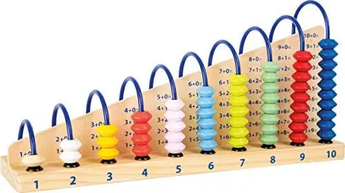 Produktbild: small foot Rechenschleife Educate, aus farbenfrohen Holzperlen, Lernspielzeug zum Rechnen Lernen, ab 4 Jahren, 11324 ca. 30 x 8 x 14 cm