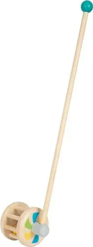 Produktbild: small foot Schiebespielzeug Rassel aus Holz, Laufbegleiter für kleine Kinder, ab 12 Monaten, 12341