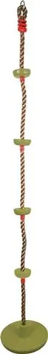 Produktbild: small foot Tellerschaukel mit Kletterseil, Outdoor-Schaukel für Kinder ab 3 Jahren, Länge: ca. 190 cm, 11878, Grün