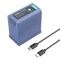 Produktbild: SMALLRIG Battery NP-F970 Akku 10500 mAh Ersatzakku für Sony NP-F970 F960 F950 F930 F550 F570 F750, USB-C schnell aufladbarer Kamera-Akku für Monitore, LED-Videoleuchten, Camcorder - 4267
