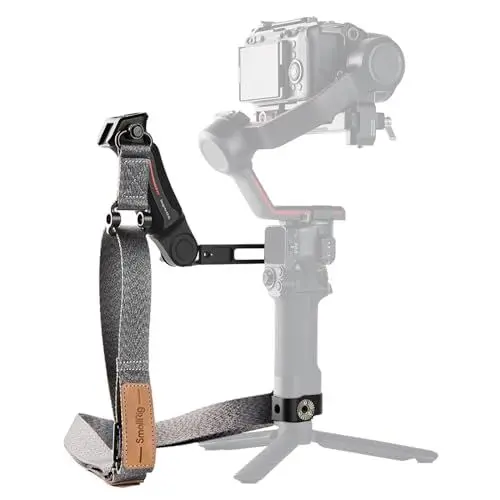 Produktbild: SMALLRIG Griff Sling Handle Kit mit gewichtsreduzierendem Schultergurt für DJI RS4 / RS 4Pro /RS 2/RS 3/RS 3 Pro, QD Quick Release Mount, Kaltschuh, 3/8