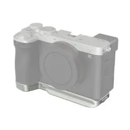 Produktbild: SMALLRIG Grundplatte für Sony A7C II/A7CR, untere Montageplatte (Silber) mit integrierter Schnellwechselplatte für Arca, QD-Buchse, Riemenschlitz, 1/4-Zoll-20 und 3/8-Zoll-16 Gewindeloch – 4439