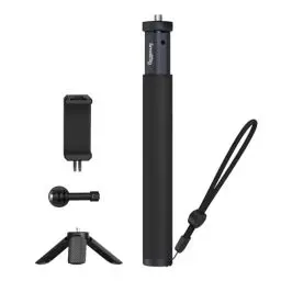 Produktbild: SMALLRIG Invisible Selfie Stick Unsichtbarer Selfie-Stick für Insta360, Selfie-Stick-Stange mit Stativ für GoPro 12 10 9 8, für Insta360 X3, für DJI Action3, für AKASO und Telefon - 4758