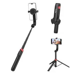 Produktbild: SMALLRIG Magnetischer Telefonstativständer mit Fernbedienung, 132cm Tragbarer Selfie-Stick, für MagSafe für iPhone 15/14/13/12, Kompaktes Stativ für Videoaufnahmen, Reisen, Vlogging, ST-25 Pro - 4731