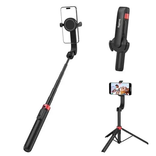 Produktbild: SMALLRIG Magnetischer Telefonstativständer mit Fernbedienung, 132cm Tragbarer Selfie-Stick, für MagSafe für iPhone 15/14/13/12, Kompaktes Stativ für Videoaufnahmen, Reisen, Vlogging, ST-25 Pro - 4731