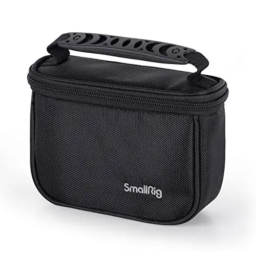 Produktbild: SMALLRIG Mini Camera Tasche Bag Protective Carrying Case, kleine Kamera Schutztasche, Nylon Handtaschen Storage Box mit atmungsaktivem Mesh, Doppelreißverschluss Design (16 x 12cm) - 3704