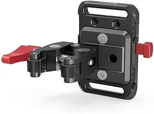 Produktbild: SMALLRIG Mini V Mount Battery Plate Batterie Platte mit Super Klemme, Kompatibel Moman für ZGCINE für PATONA und für VILTROX Akkus - 2989