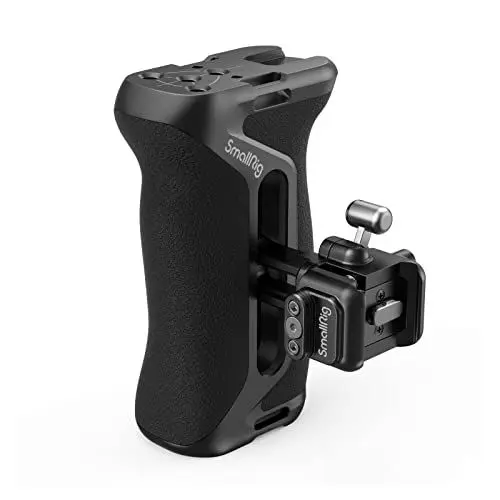 Produktbild: SMALLRIG NATO Side Handle Snap On Seitengriff Schnellverschluss-Design, nach Oben/unten verstellbar, ergonomischer Handgriff für Kamerakäfige, integriertes 1/4