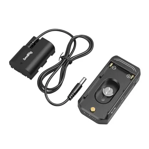 Produktbild: SMALLRIG Battery Adapter Mount Plate für LP-E6NH with Dummy Akku, für Canon R5/R5C und für BMPCC 4K/6K/6K Pro, mit USB-C-Anschluss und Zwei DC-Ausgängen, für NP-F970, NP-F550, NP-F770-4340