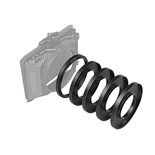 Produktbild: SMALLRIG Objektiv Adapterringe Kit Objektivzubehör Adapter Konverter für Matte Box 3196 & 3575 & 3680, Premium Aluminium(Φ52/55/58/62/86-95mm) - 3383