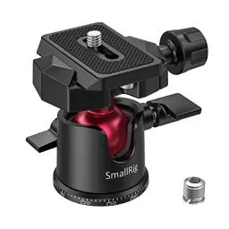 Produktbild: SMALLRIG Panorama kugelkopf stativkopf 360 ° drehbar, Stativkopf mit Schnellwechselplatte 1/4 Zoll Schraube für Stativ, Einbeinstativ, Kameras, DSLR - BUT2665