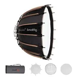 Produktbild: SMALLRIG RA-D55 Parabolic Softbox, 55 cm (21,6 Zoll) Quick Release Studio Reflection Softbox, Mit Bowens Mount COB Video Light 120B 120D 220B 220D und Foto Studio Video Licht - 3585