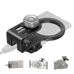 Produktbild: SMALLRIG SSD-Halterung 2-in-1 SSD-Halterung für MagSafe mit Cold Shoe-Kabelklemme, kompatibel mit 0,3-0,6 Zoll dicken SSDs für for Samsung T5 T7 SSD, für Sandisk SSD, kompatibel mit Cage – 4779