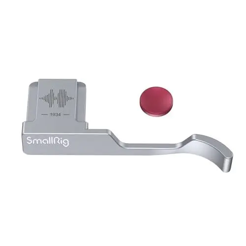 Produktbild: SMALLRIG Thumb Grip with Hot Shoe Cover Daumengriff mit Blitzschuhabdeckung für FUJIFILM X100VI / X100V (Silber) - 4566
