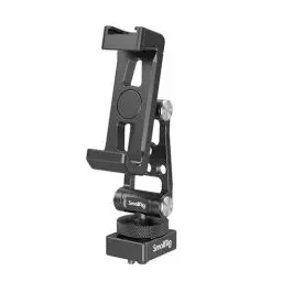 Produktbild: SMALLRIG Universal Phone Tripod Mount, Metall-Handyhalterung mit Kaltschuhhalterung und M4-Schrauben für DJI Stabilisatoren, frei Einstellbarer Handy-Halterungsadapter für iPhone, für Samsung - 4301