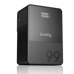 Produktbild: SMALLRIG VB99 Mini V Mount Akku,6700mAh 99Wh 14.8V mit OLED Screen,V Mount Battery für Fotografen und Filmemacher, Unterstützt 65W PD USB-C Schnellladung,D-TAP,USB-A,DC-Anschlüsse Schwarz - 3580
