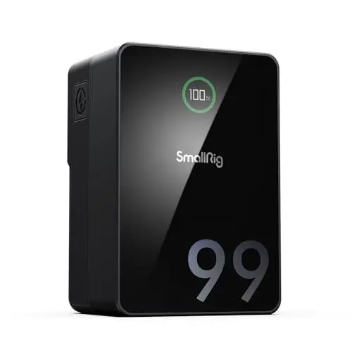 Produktbild: SMALLRIG V Mount Battery VB99 Pro, 6700mAh, 99Wh, 14,8V V-Mount Akku, Unterstützt 100W PD USB-C Schnellladegerät, mit D-TAP, Dual USB-C, Dual-DC Anschluss, USB-A, für Kamera, Camcorder, Monitor - 4292