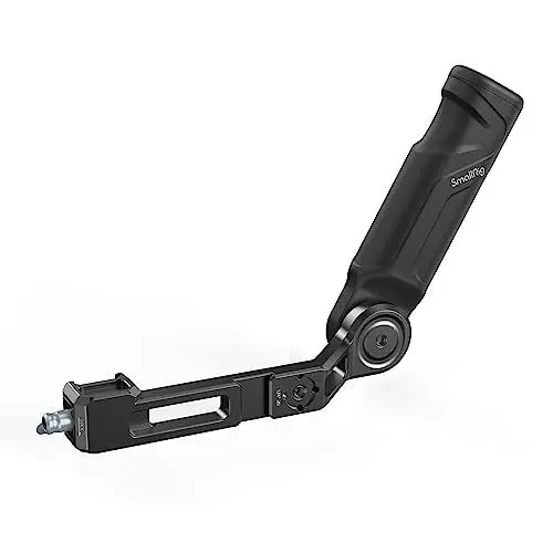 Produktbild: SMALLRIG RS 4 Mini/RS 3 Mini Plastic Lightweight Sling Handgriff, NUR für DJI RS 3 Mini/RS 4 Mini Gimbal, Verstellbarer Gimbal Sling Handle Griff mit NATO Klemme und Cold Shoe Mount – 4197B