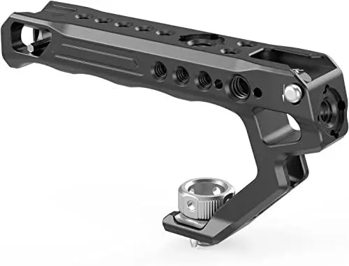 Produktbild: SMALLRIG Top Handle Ergonomischer Griff mit Positionierungslöchern für AR RI, Anti-Off-Designed Cold Shoe Adapter - 2165C