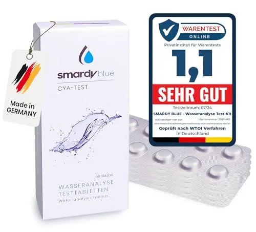 Produktbild: smardy 50 Photometer Testtabletten CyA-Test zur Analyse von Stabilizer-Cyanursäure für Elektronische Wassertester/Pooltester