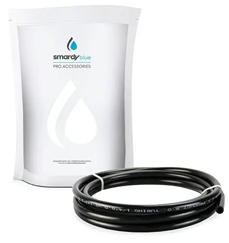 Produktbild: smardy 5m Kühlschrankschlauch 1/4 Zoll Wasserschlauch schwarz für Kühlschrank Side by Side Osmoseanlage Wasserfilter Aquarium Wasserzulaufleitung 6,35mm (1/4