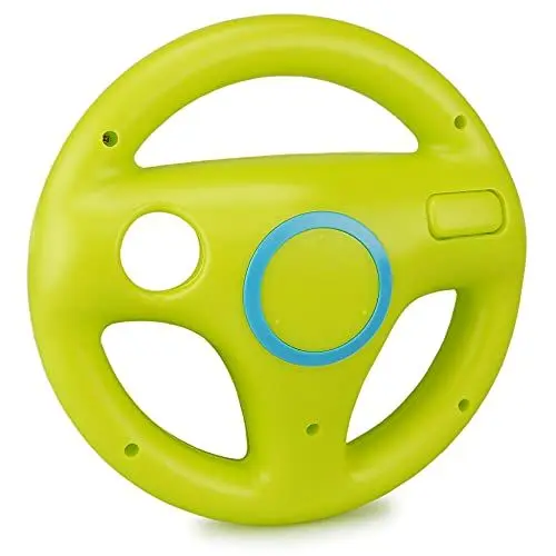 Produktbild: smardy Lenkrad für Wii Fernbedienung, Grün, Racing Wheel für Rennspiele Kompatibel mit Nintendo Wii, Wii U Controller für Mario Kart Spiele, Racing Games