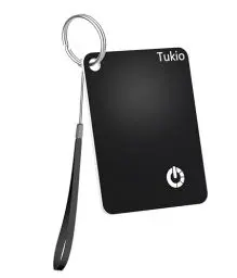 Produktbild: Smart Air Tracker Tag (Schwarz)-1Pack, Wallet Tracker Karte kompatibel mit Apple Wo ist? APP (NUR iOS), Bluetooth Finder mit drahtloser Aufladung, IP68 Wasserdicht, mit Schlüsselring/Nylon Lanyard.