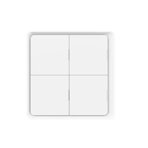 Produktbild: Smart Button, Home Assistant Smart Switch Wandpanel-Fernbedienung für Hub (4 Gang)