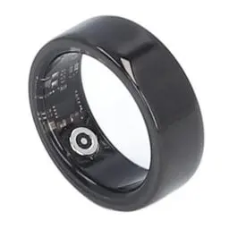 Produktbild: Smart Health Ring, Keramik Smart Ring, Smart Ring Fitness Tracker mit IP68 Wasserdicht, APP Health Tracker, Schlafüberwachung für Männer Frauen (Schwarz) (Innendurchmesser 21,5 mm)
